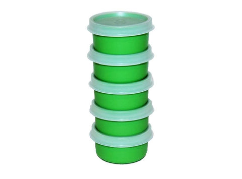 Tupperware Smidgets verde, mini recipientes de 1 onza para porciones y viajes