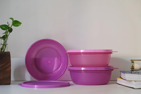 Tupperware ideal para snacks y refrigeración de yogur y frutas lavadas.