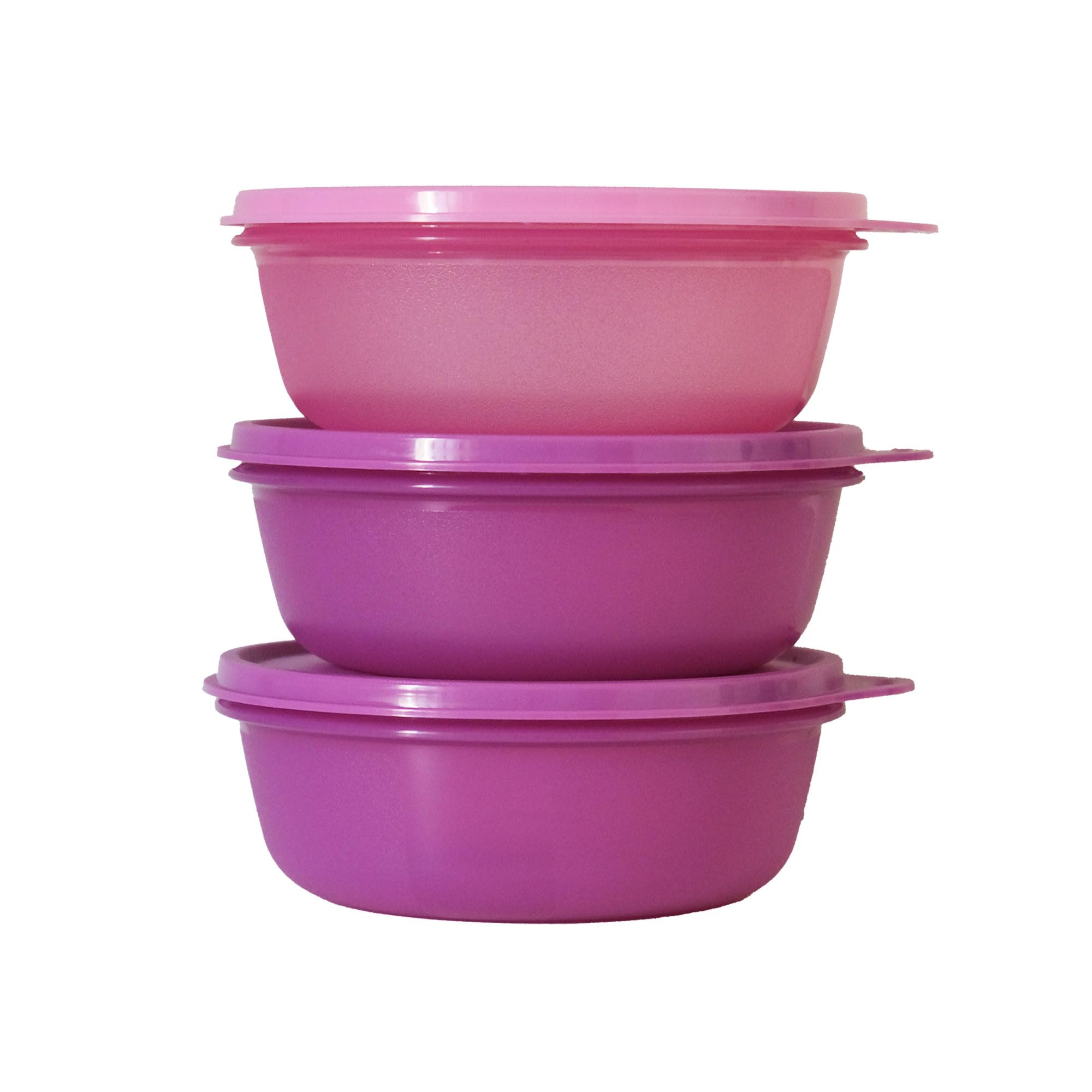 Tupperware tazones de 600 ml con almacenamiento hermético para conservar alimentos frescos.