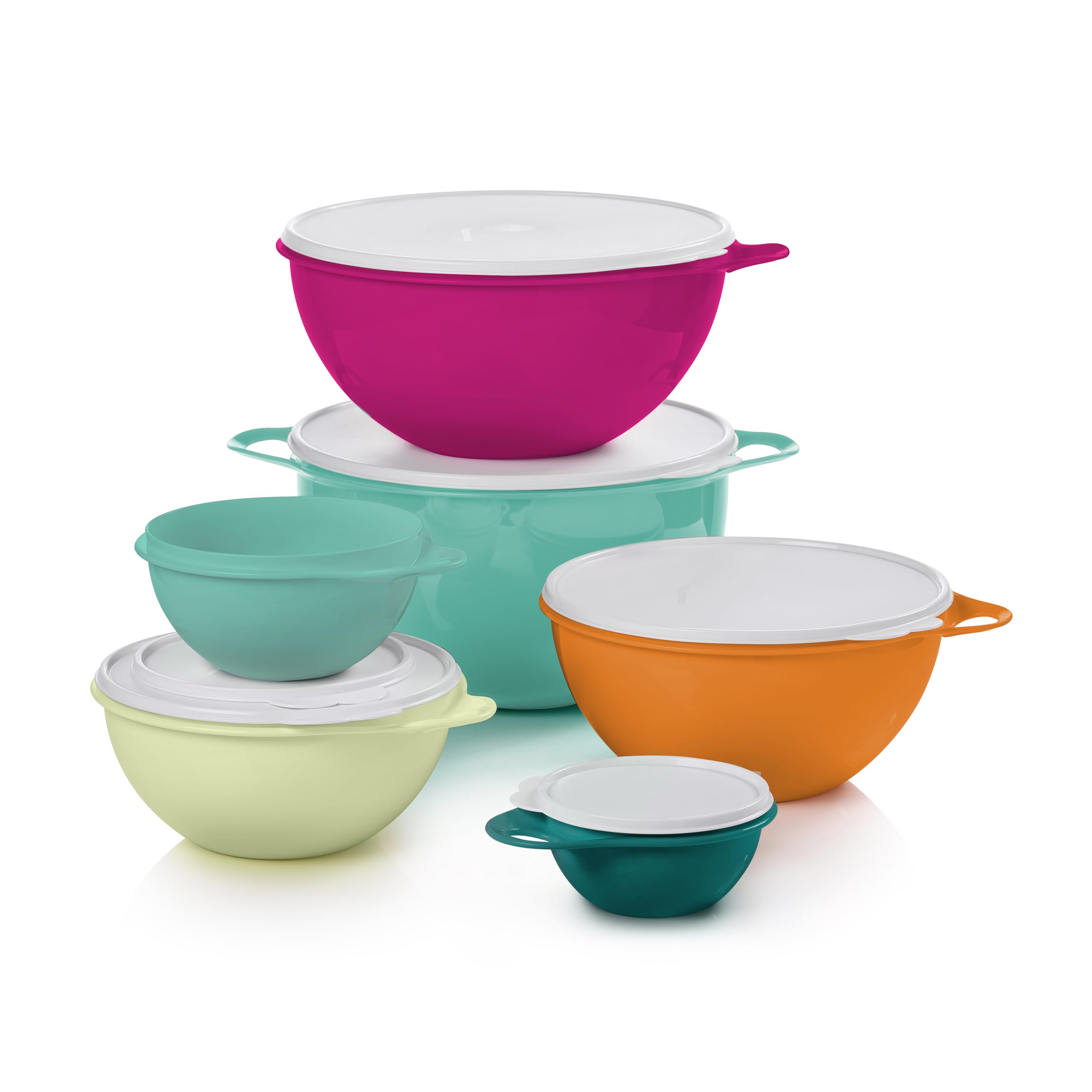 Tupperware Thatsa Fauna: colección de seis tazones para preparación.