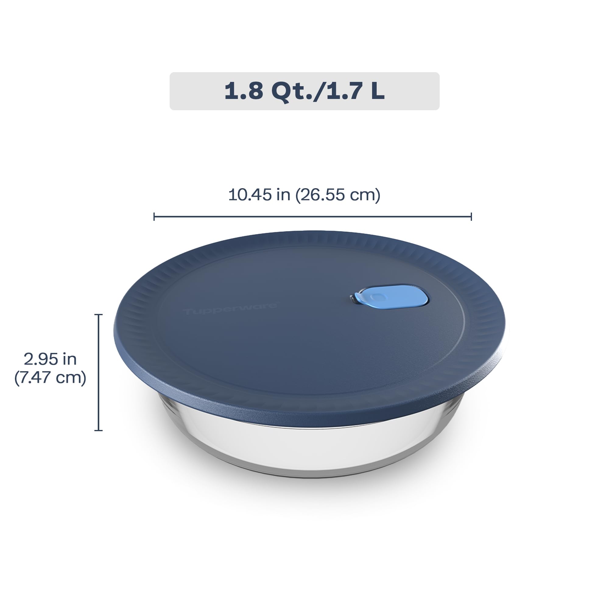 Tupperware Voila, cierre por presión hermético para sellado sin fugas.