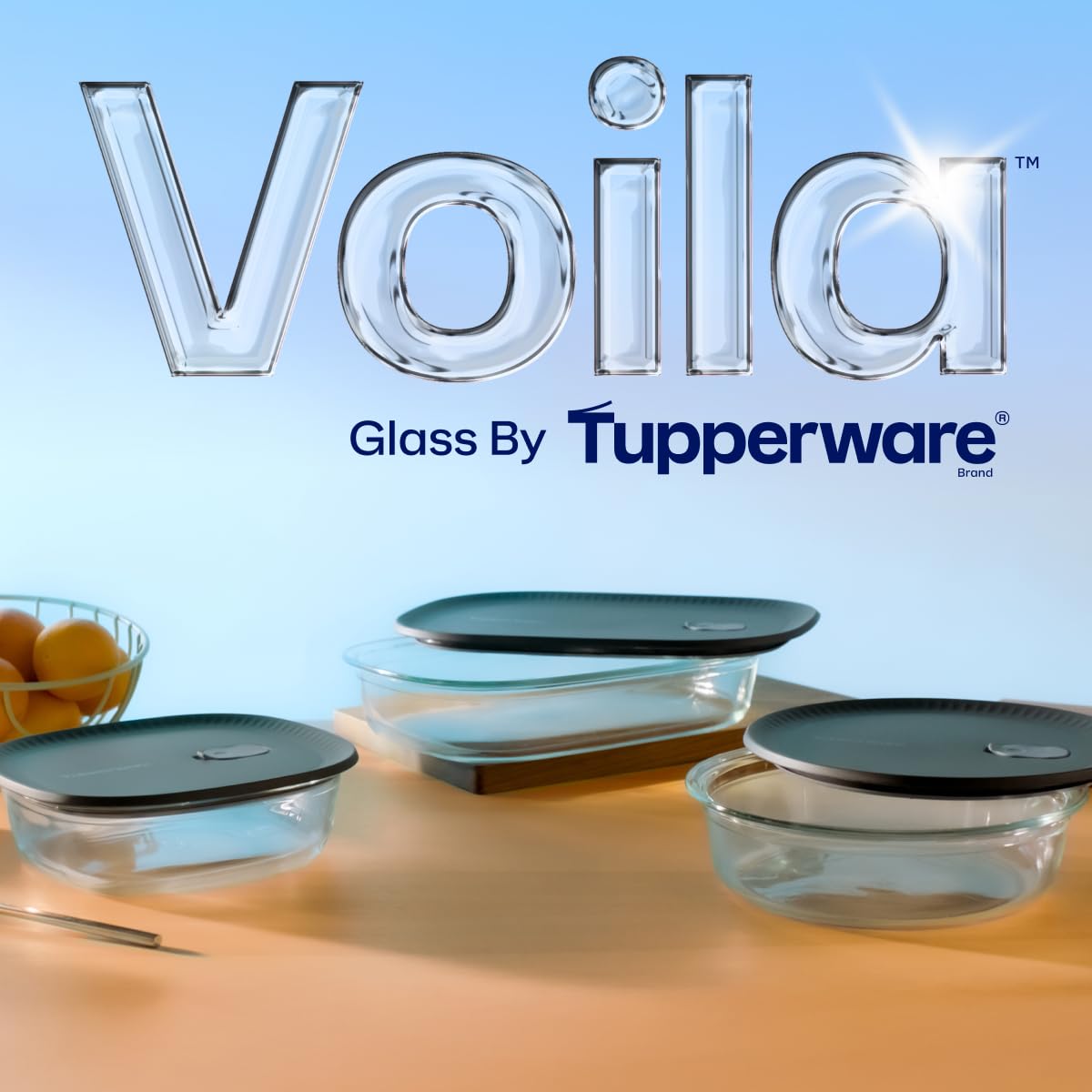 Tupperware Voila, diseño compacto para servir directamente en la mesa.