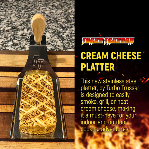Turbo Trusser queso crema ahumado en tabla, sabor y presentación mejorados.