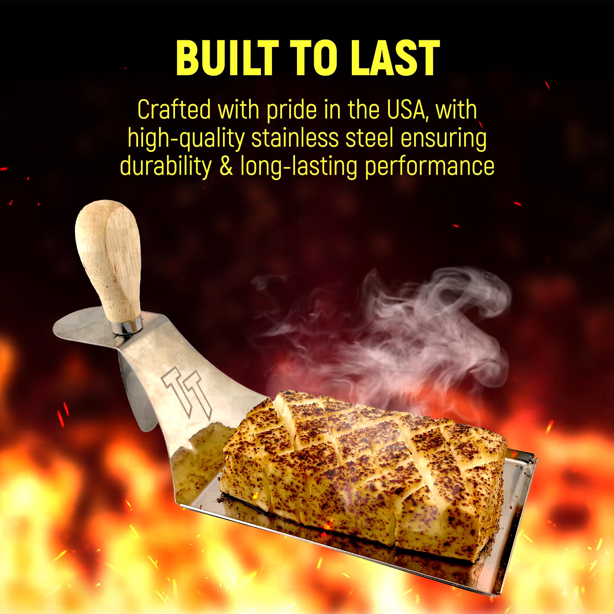 Turbo Trusser uso en ahumador, realza sabor del queso crema.