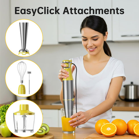 Turelar batidora de inmersión mango ergonómico y antiresbalante para uso cómodo