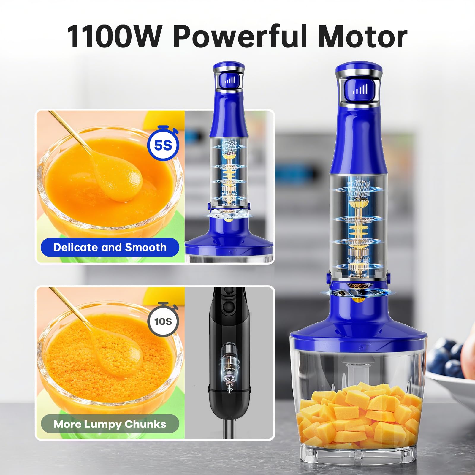 turelar batidora de inmersión control pulso para emulsiones precisas