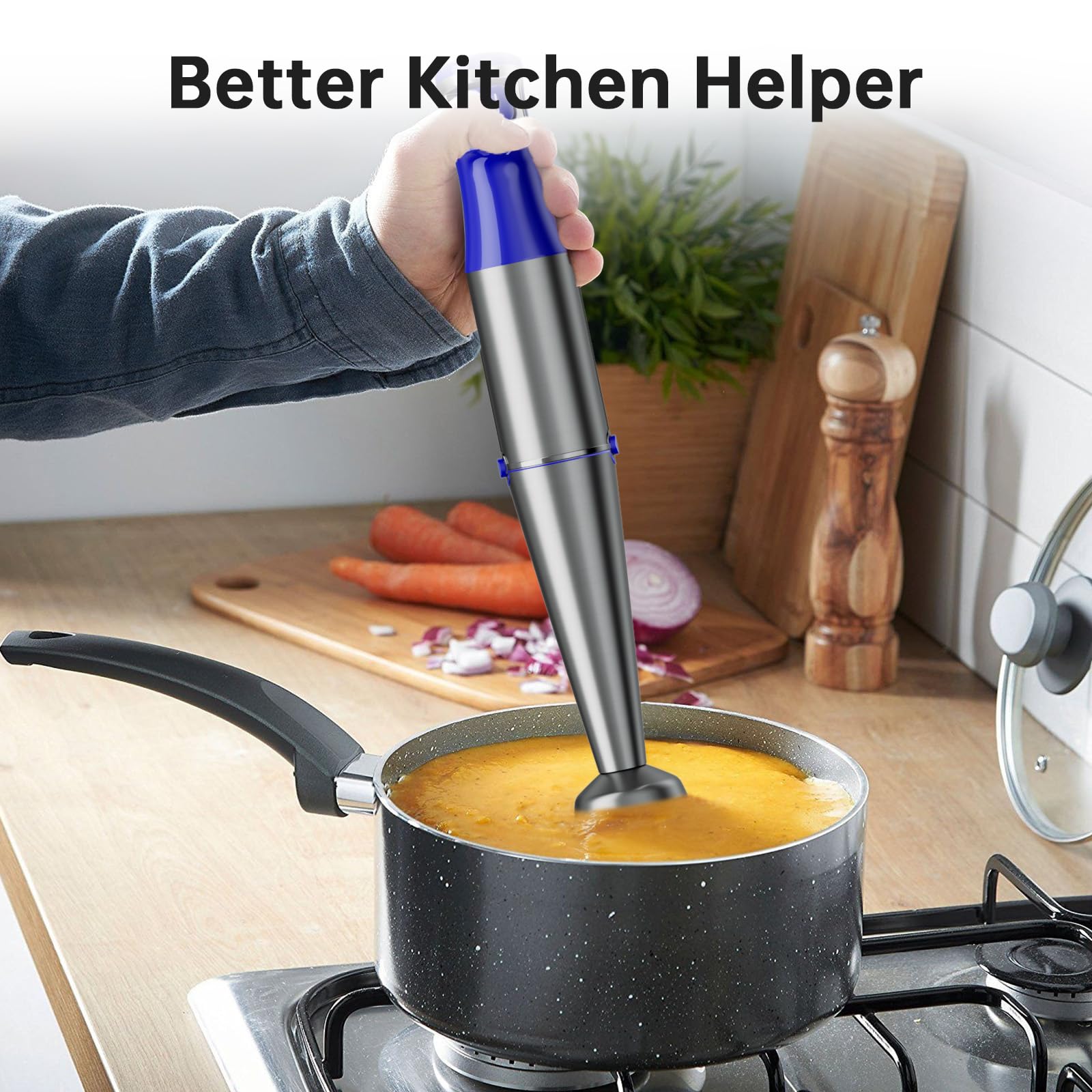 turelar batidora de inmersión mango ergonómico para uso cómodo