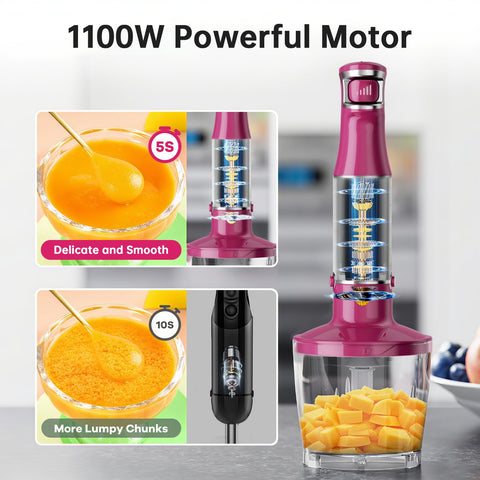Emulsificador 5en1 Turelar para picar, batir y emulsificar.