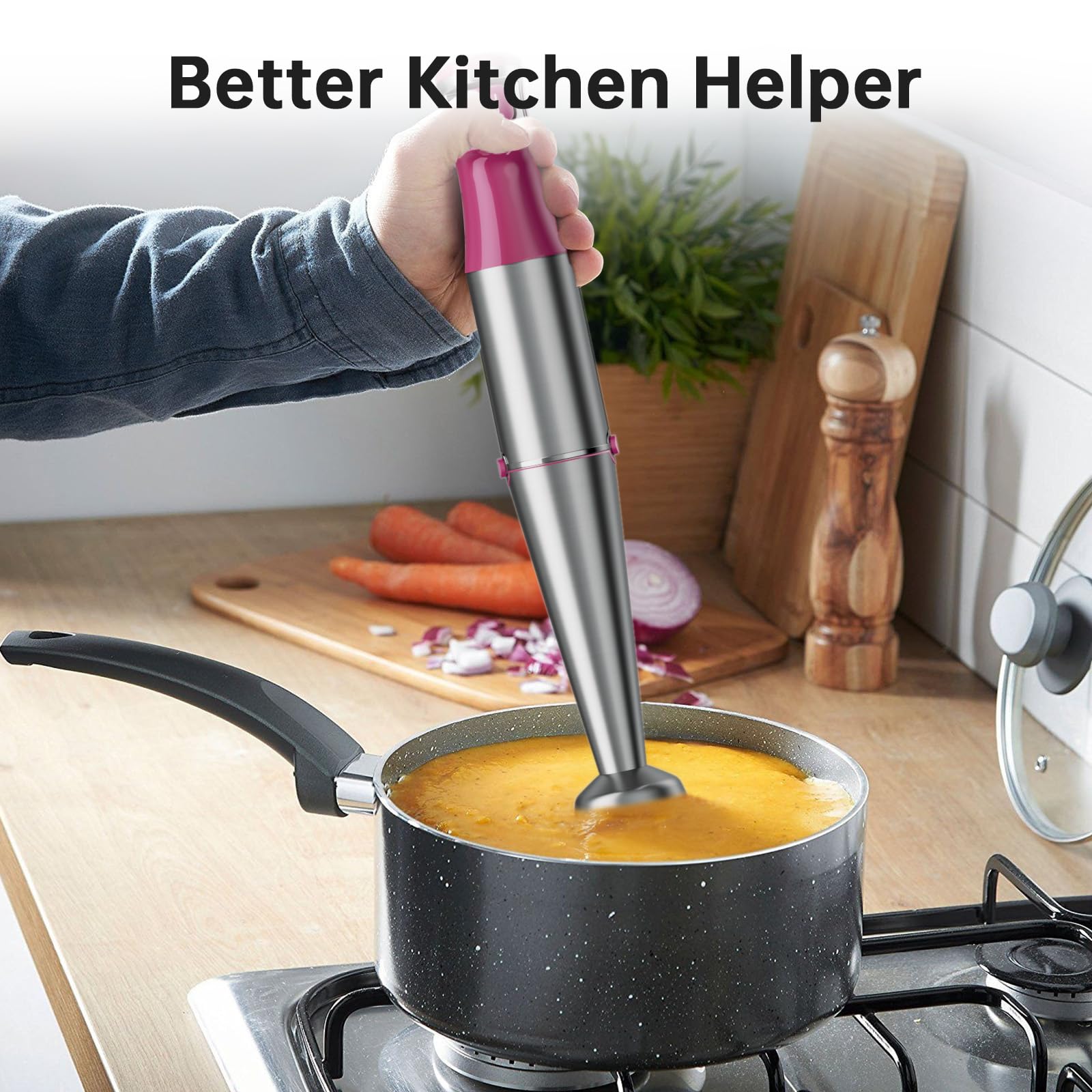 Picador acoplable Turelar para trocear ingredientes de forma uniforme.