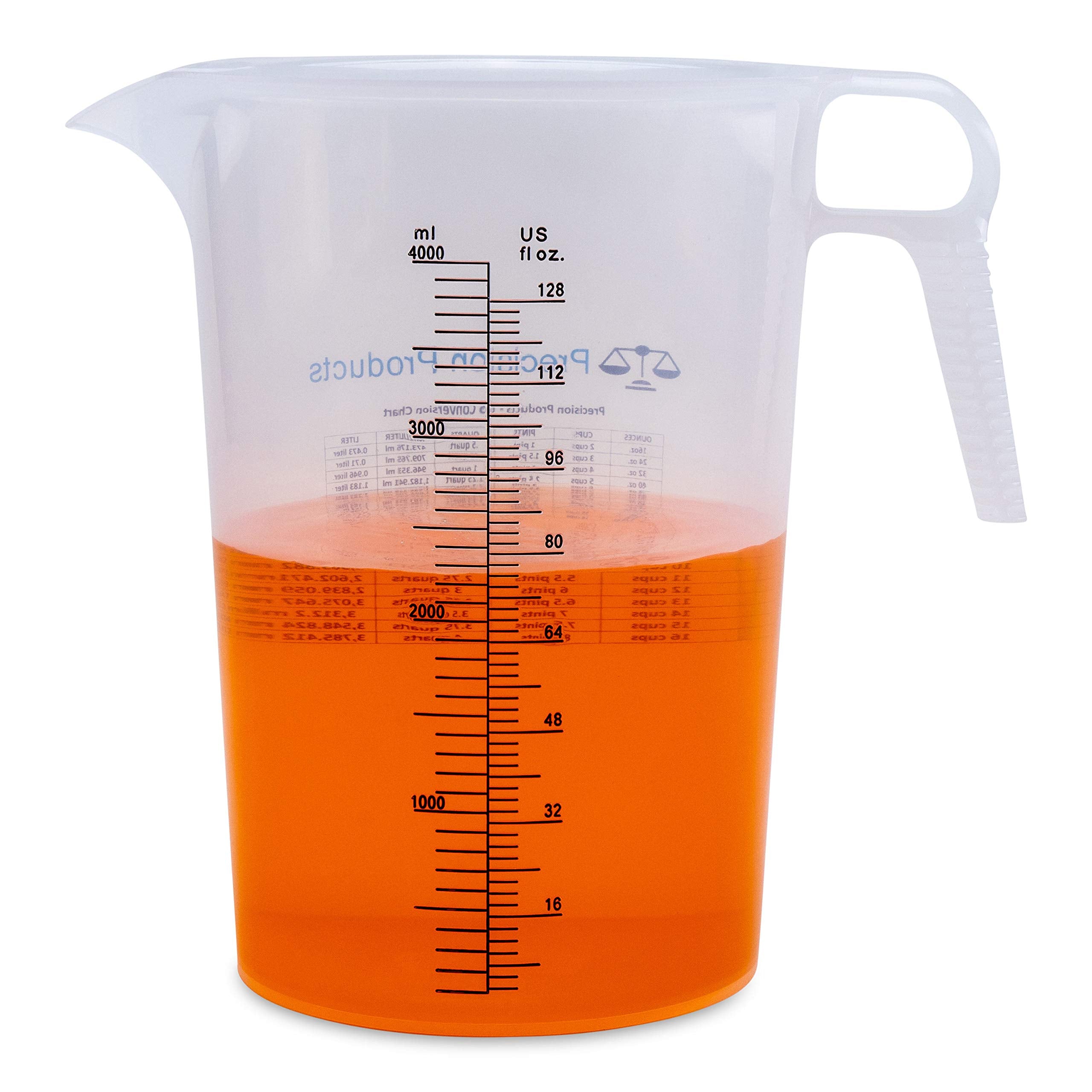 Turnah jarra medidora galón 128oz con graduaciones claras para mediciones precisas