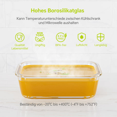 TUSEASY Apto para microondas y horno para recalentar comida.