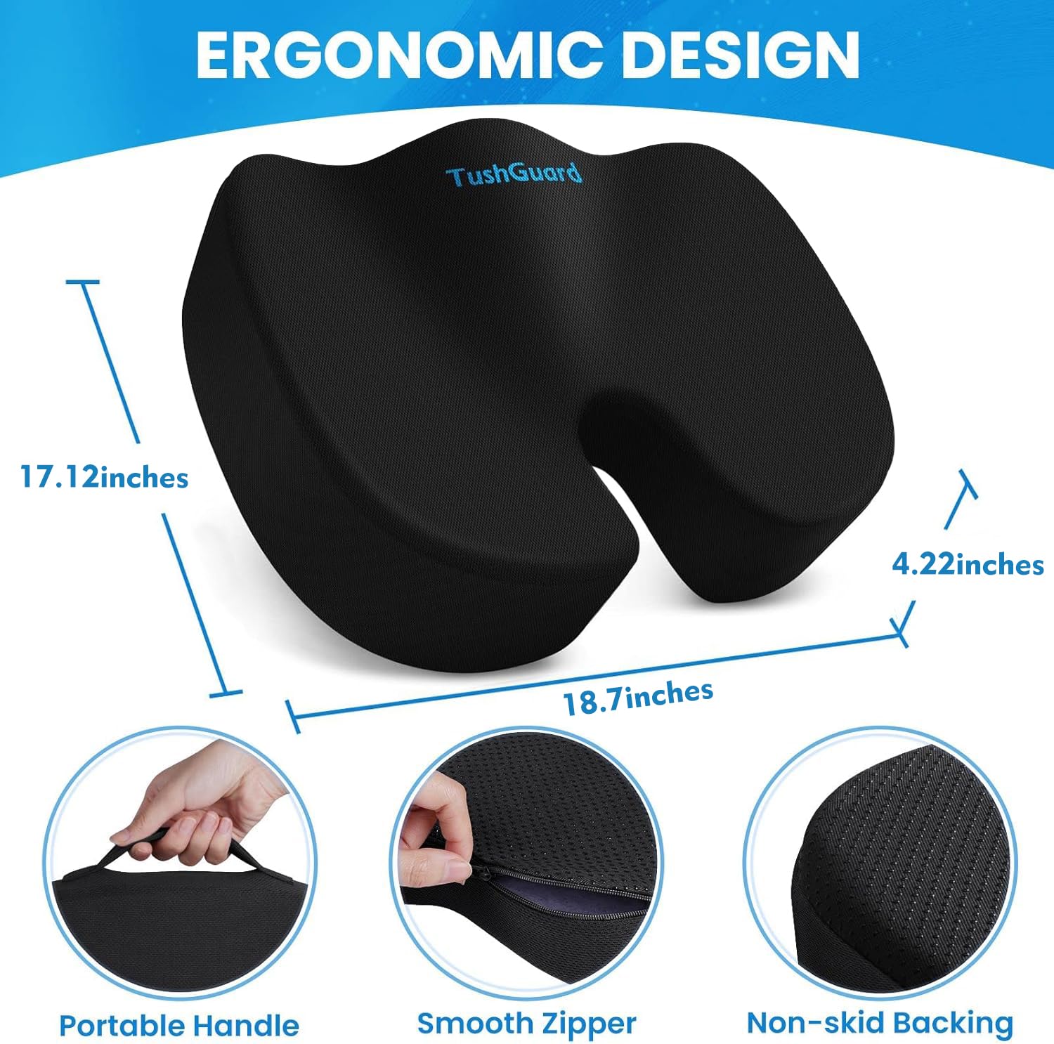 TushGuard cubierta-desmontable-lavable facilita limpieza rápida tras días de trabajo.