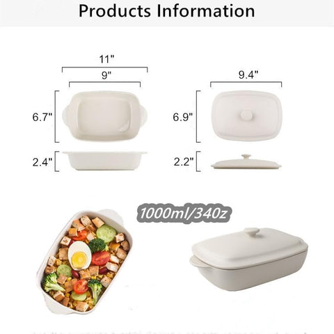 Cazuela TUSIMI lista para horno para hornear tus recetas favoritas.