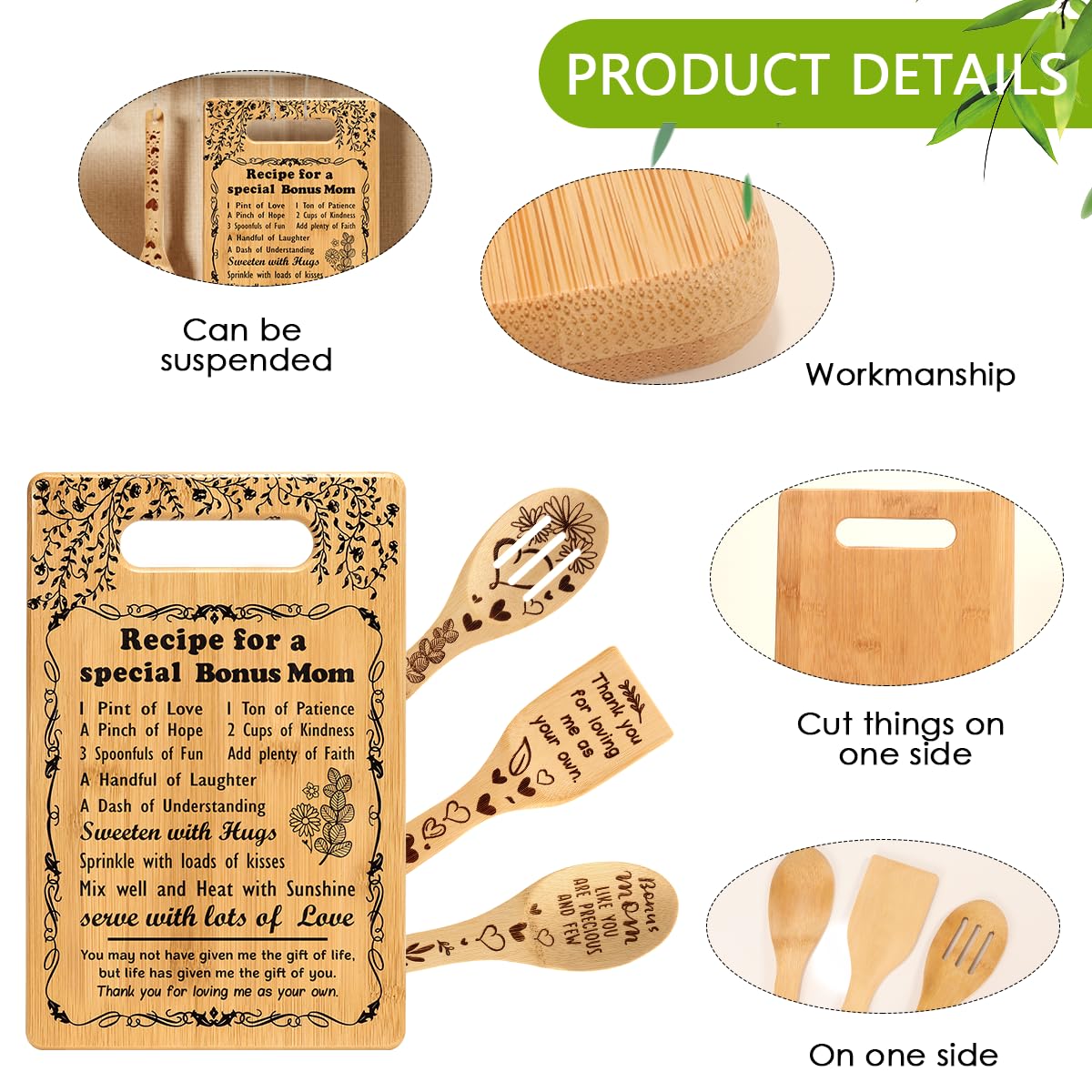 TuSuQing juego de regalo de bambú para la cocina.