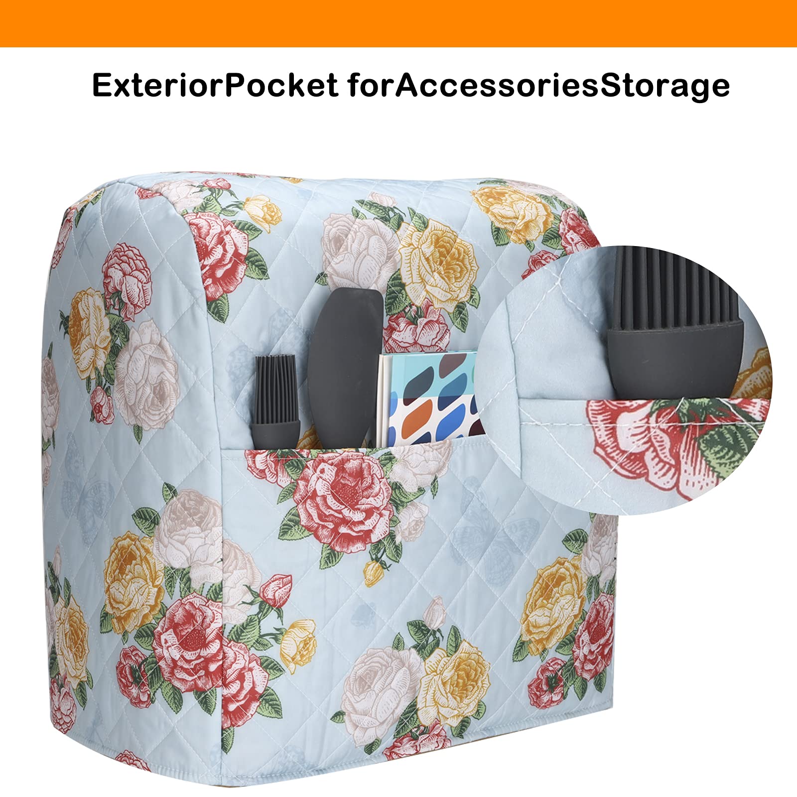 TUYUU estuche de accesorios para batidora floral mantiene recetas y utensilios a mano
