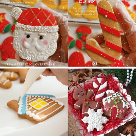 Cortadores TUZICAKE para copo de nieve, ideal para postres y presentaciones navideñas.