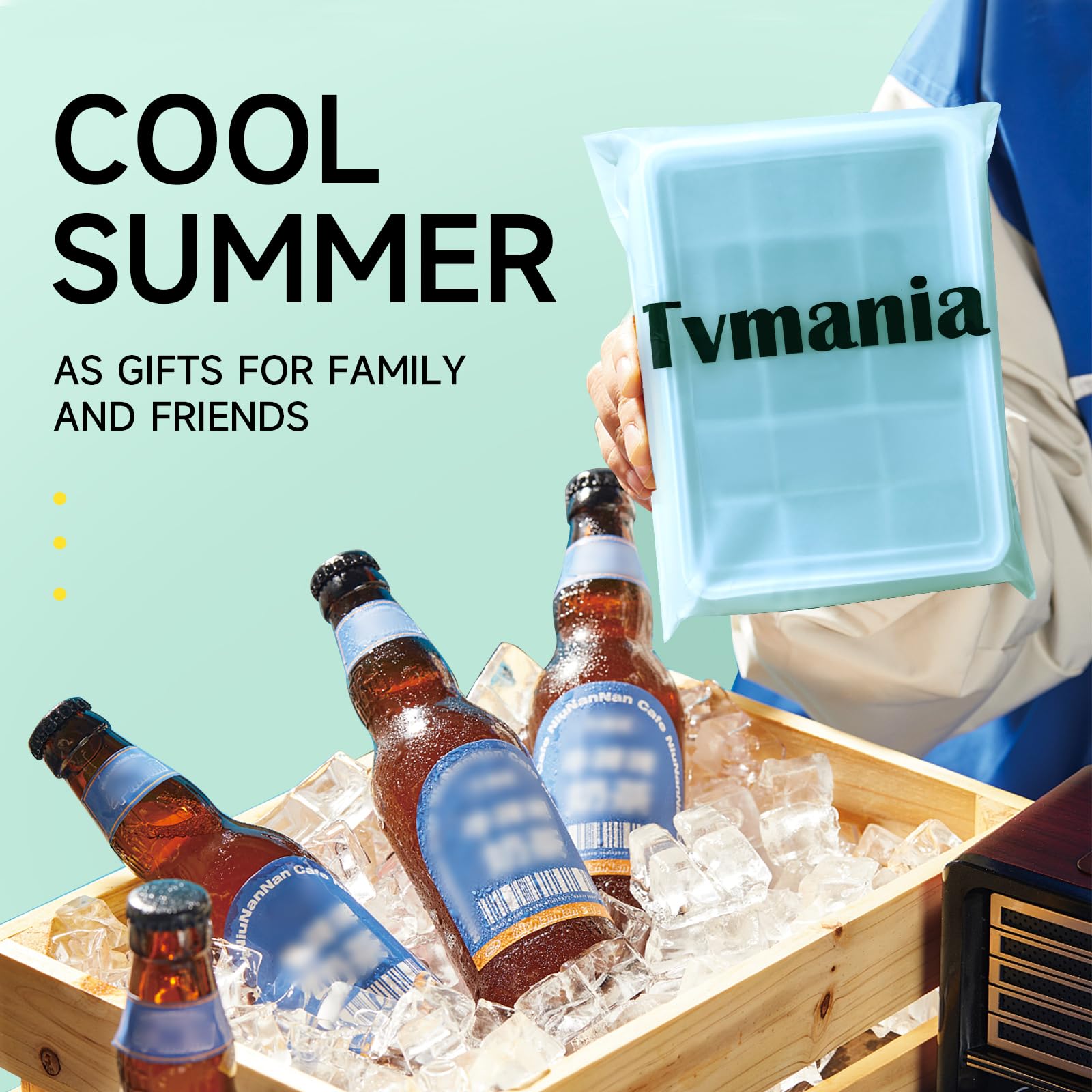 Tvmania cubiteras hielo tamaño cubo perfecto para bebidas