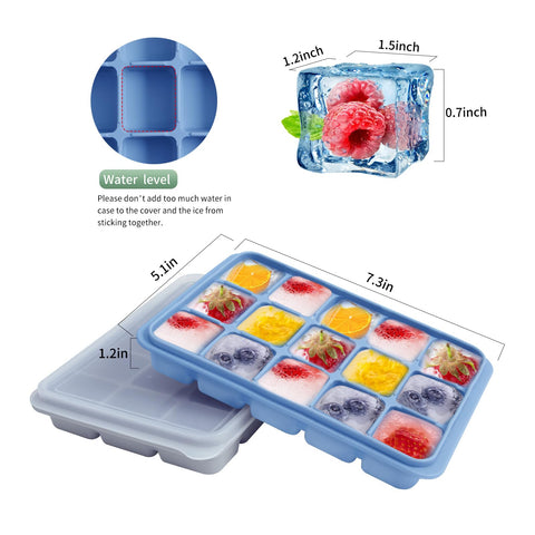 Tvmania tapas segura para bandeja hielo, mantiene frescura en el congelador.