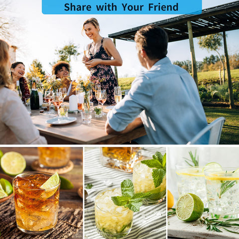 Tvmania uso versátil hielo para bebidas, comida de bebé y cócteles.