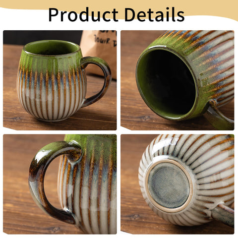 Tvvtuww taza cafe porcelana 17oz apta para microondas para calentar rápido.