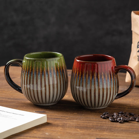 Tvvtuww taza cafe porcelana 17oz asa ergonómico para un agarre cómodo.