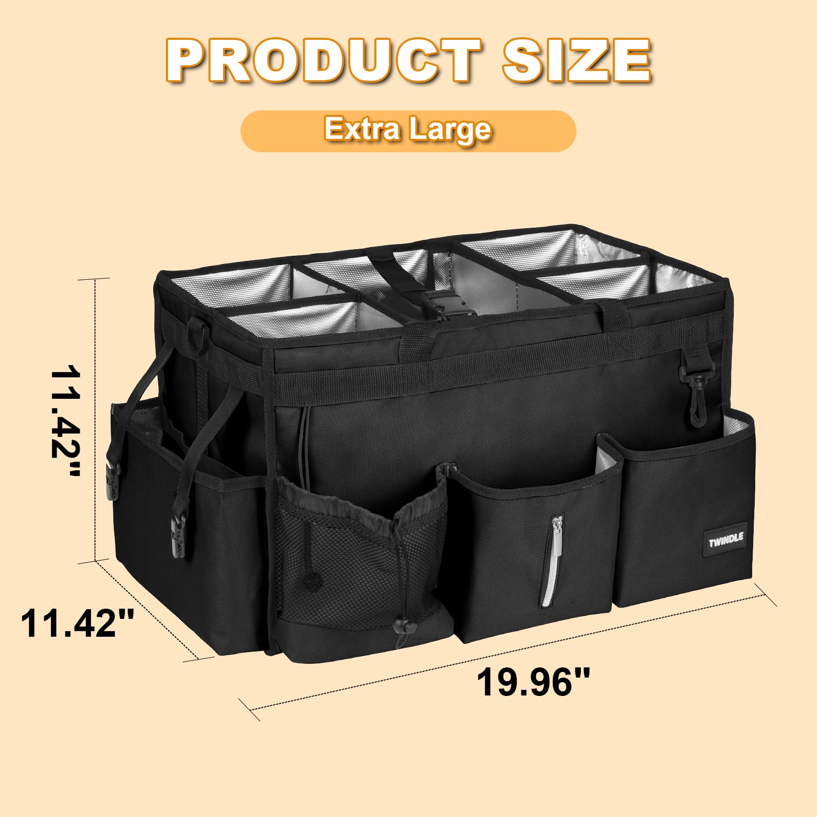 TWINDLE Caddy con base de aluminio desmontable para facilitar la limpieza