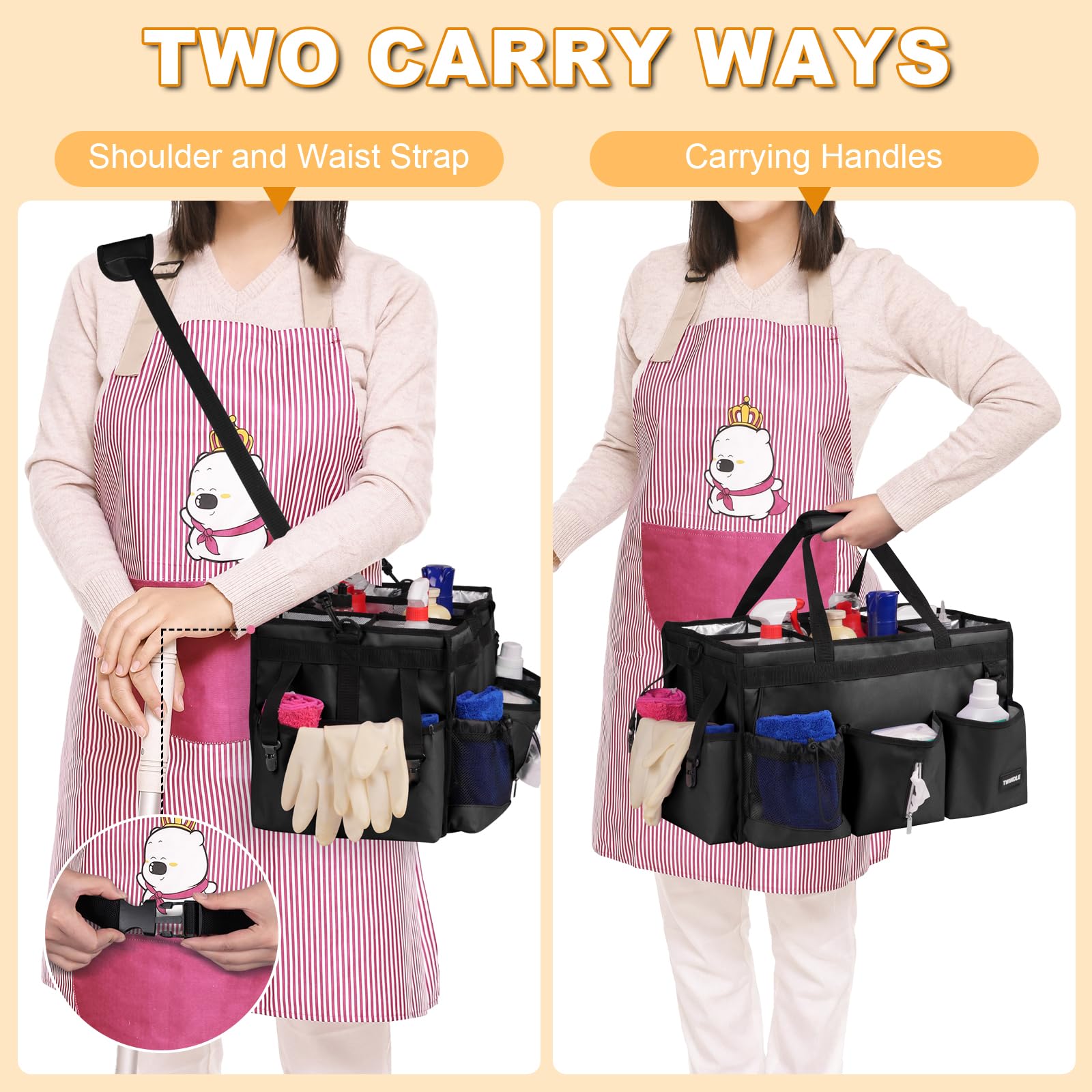 TWINDLE Caddy con soporte integrado para mayor estabilidad al cargar