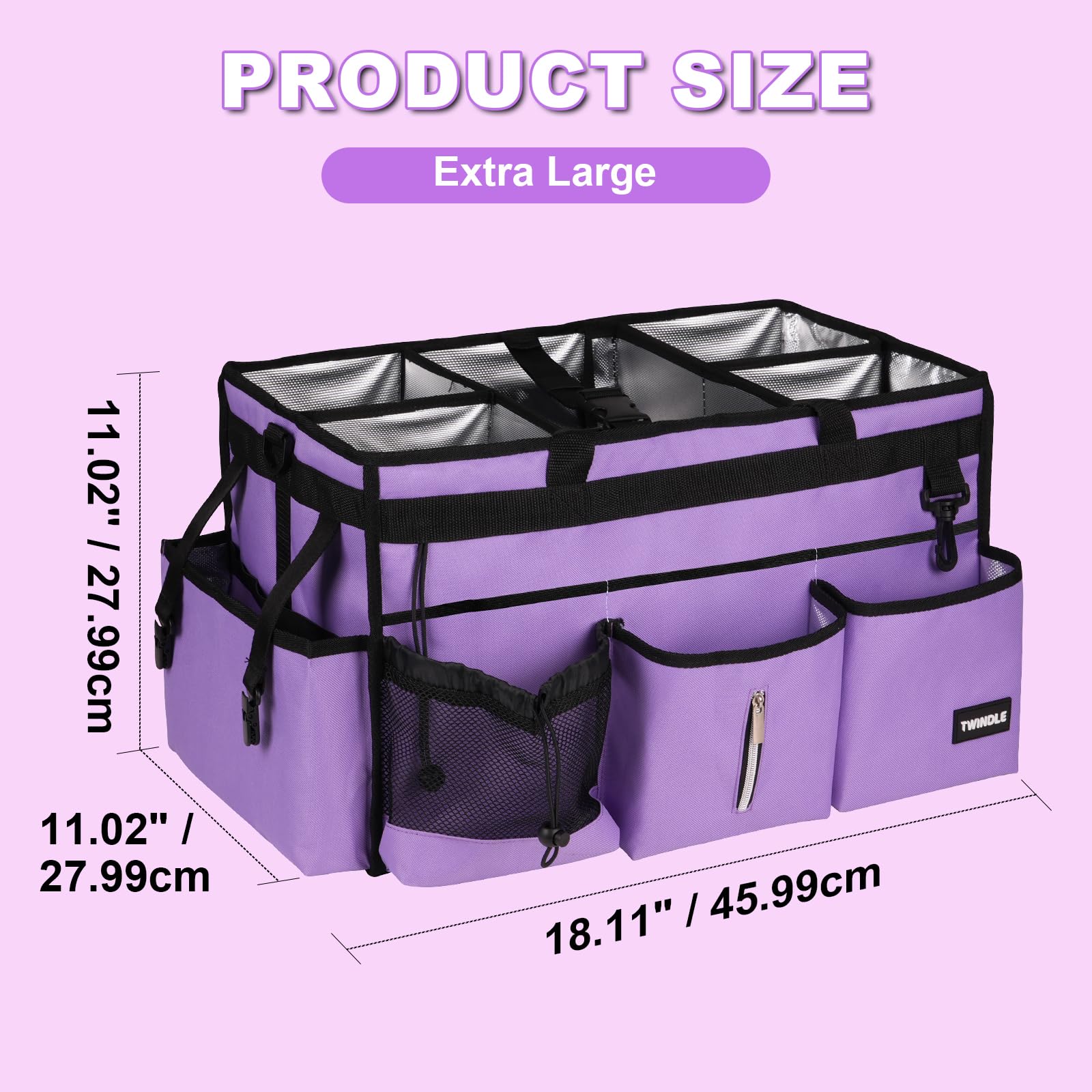 TWINDLE Caddy en uso profesional, solución portátil para profesionales de limpieza.