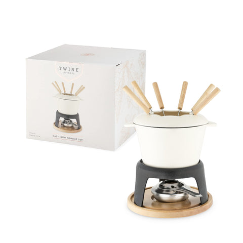 Twine fondue compatibilidad gas y electricidad, versatilidad en la cocina.