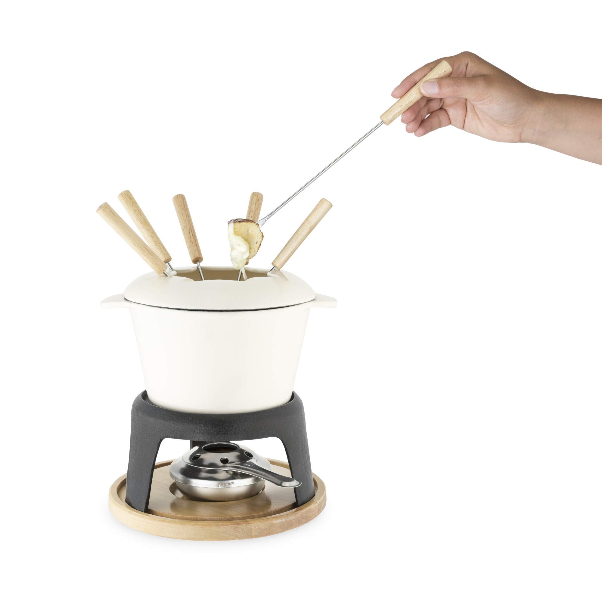 Twine fondue uso chocolate, postres brillantes y suaves.