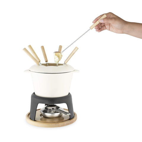 Twine fondue uso chocolate, postres brillantes y suaves.