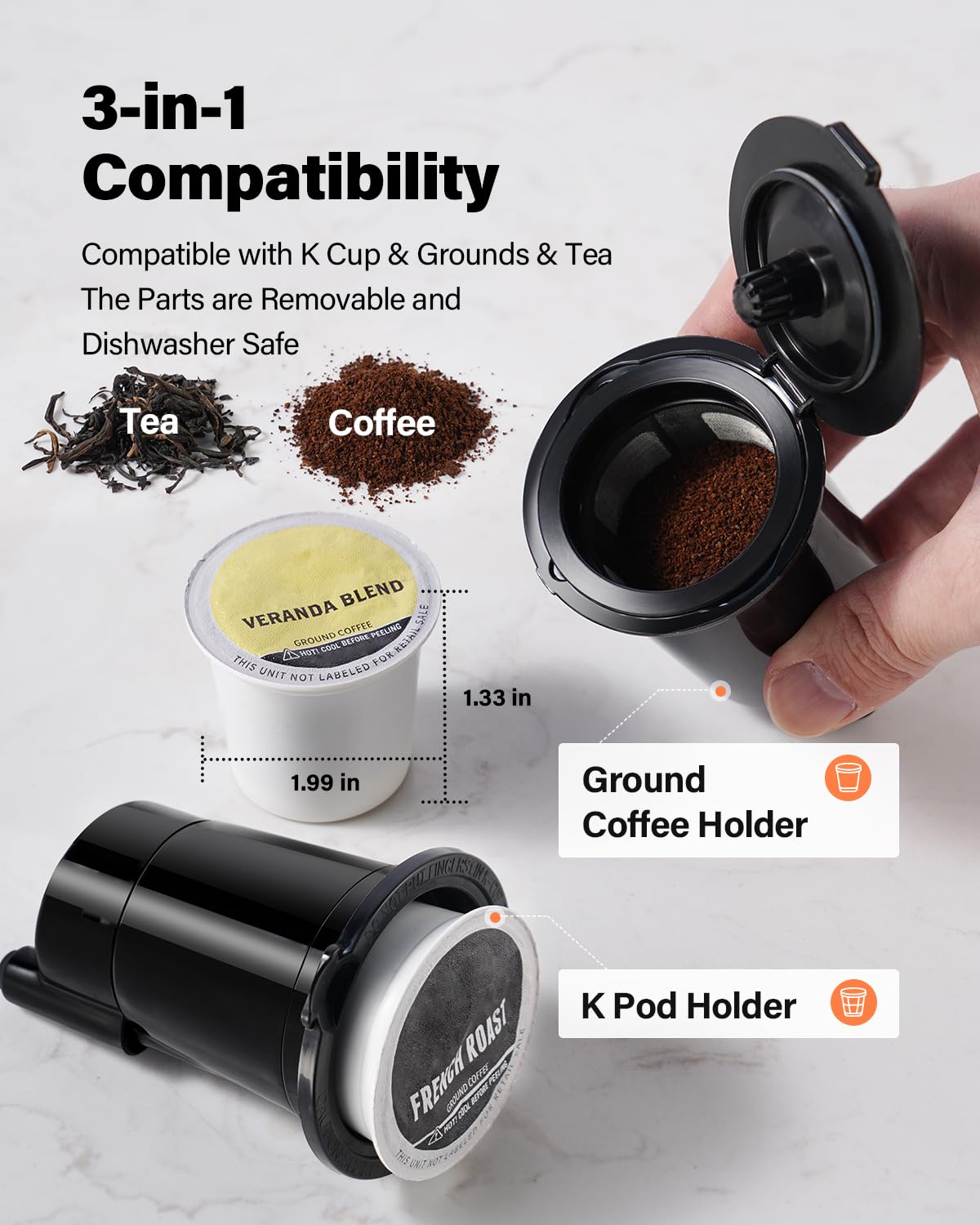 TWOMEOW bandeja desmontable para tazas altas y menos derrames.