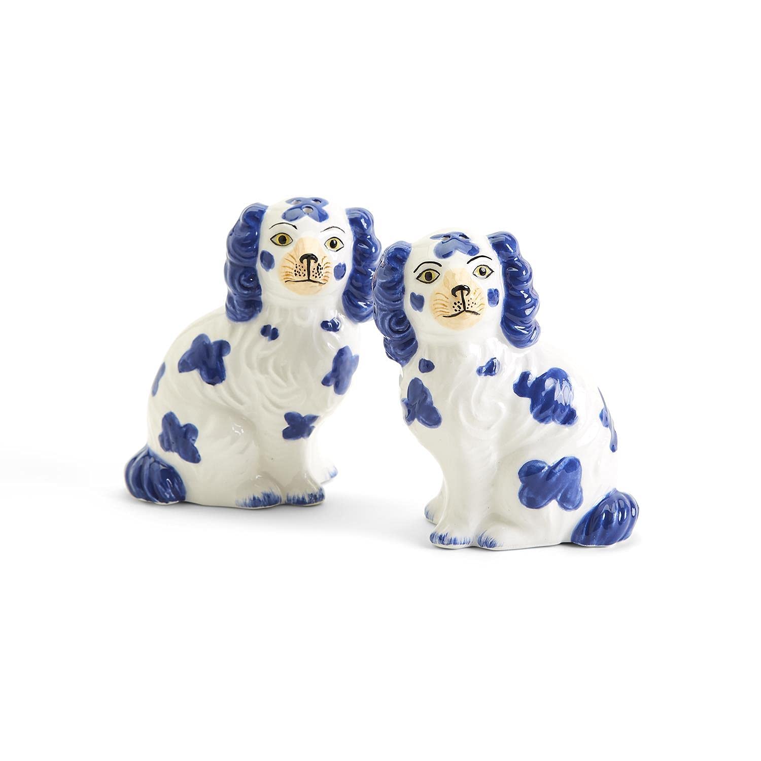 Two's Company salero y pimienta Staffordshire pintados a mano, ideal como pieza decorativa y funcional