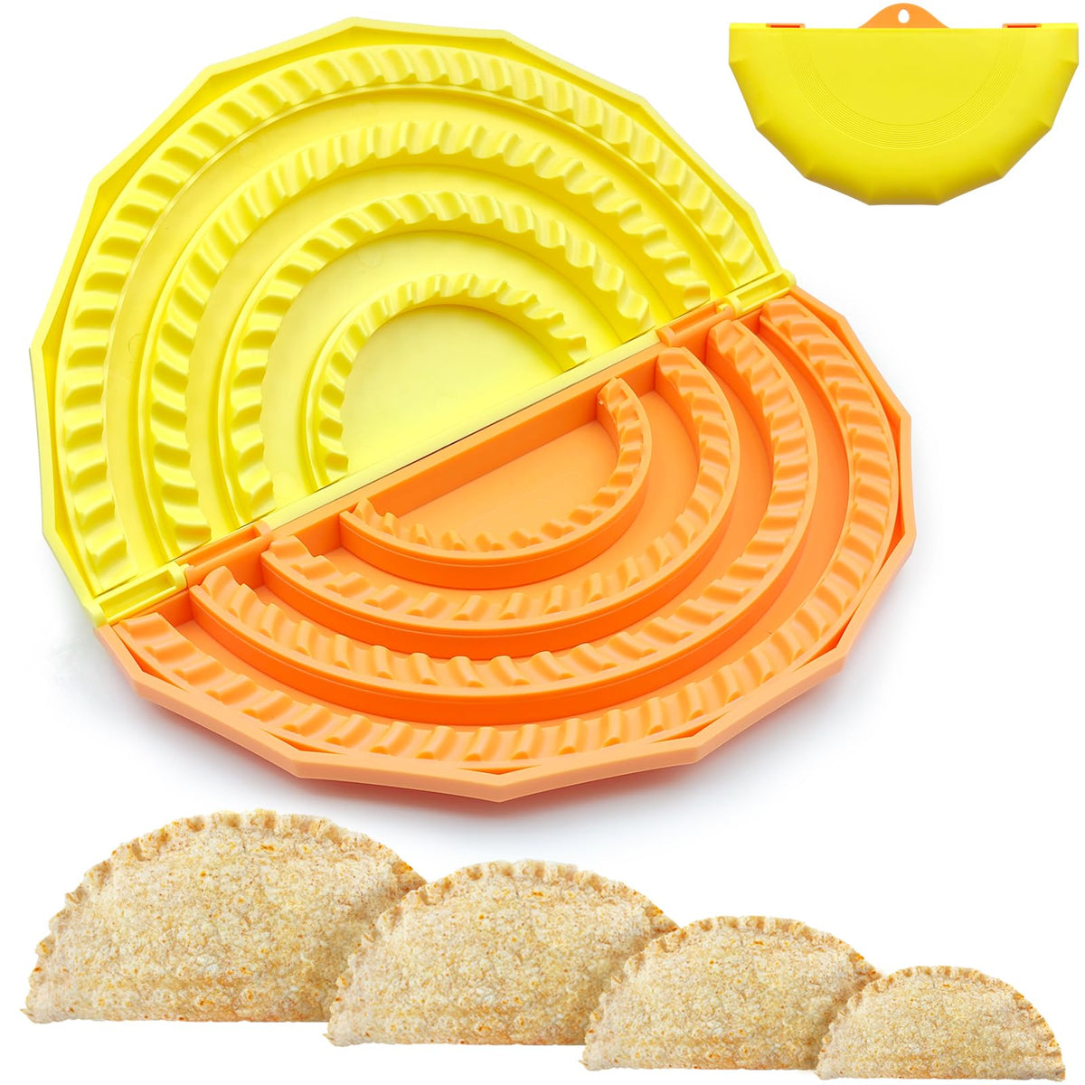Twostubir prensa 4 en 1 para tortillas de 10 pulgadas, sellado limpio.