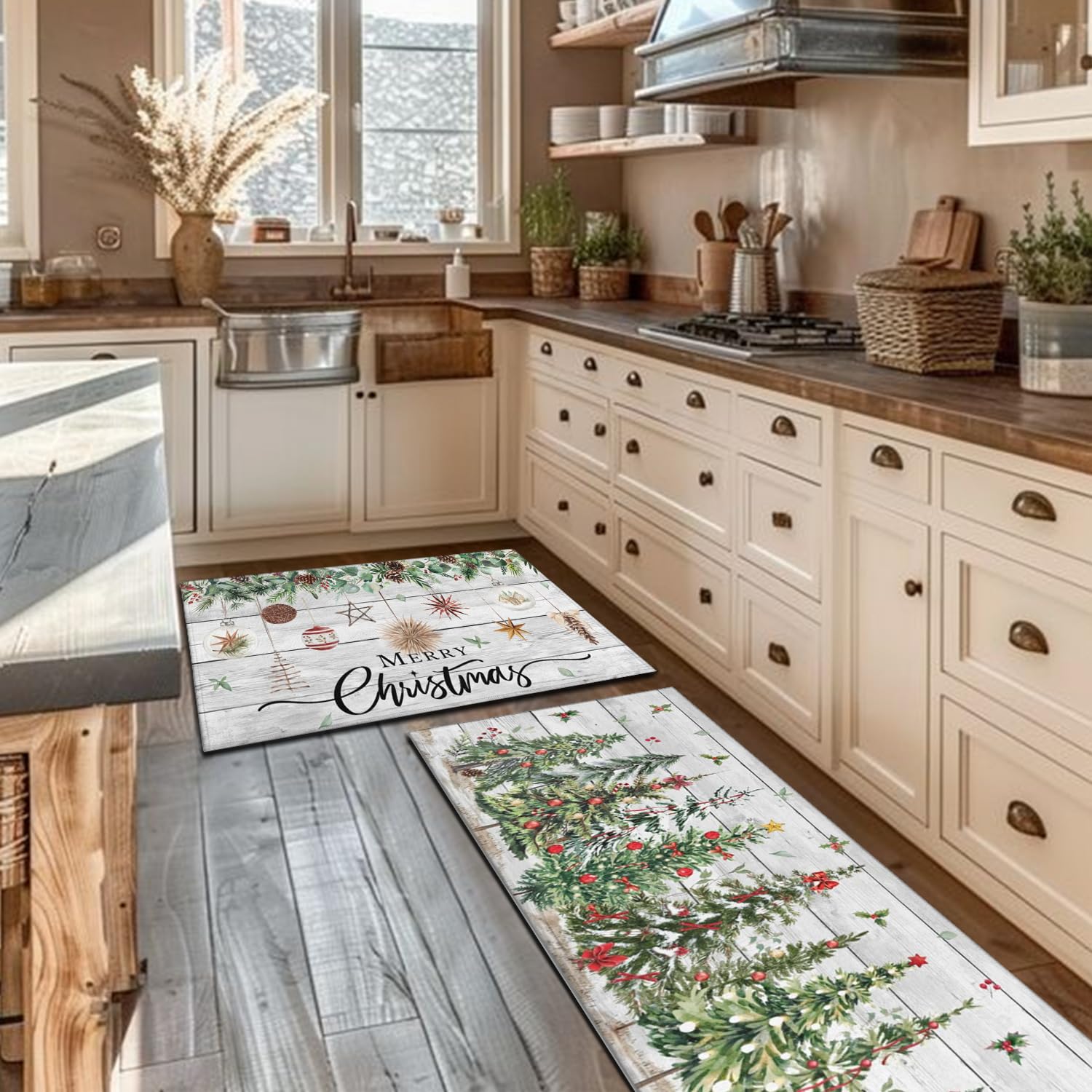 Twyt Decor alfombra lavable para cocina, superficie absorbente y fácil de limpiar.