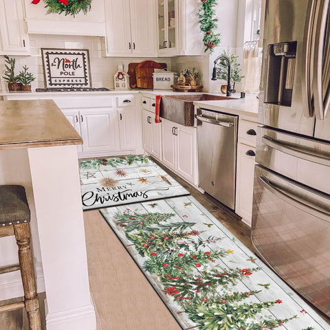 Twyt Decor alfombra de cocina con grano de madera, adecuada para espacios de 30 pulgadas.
