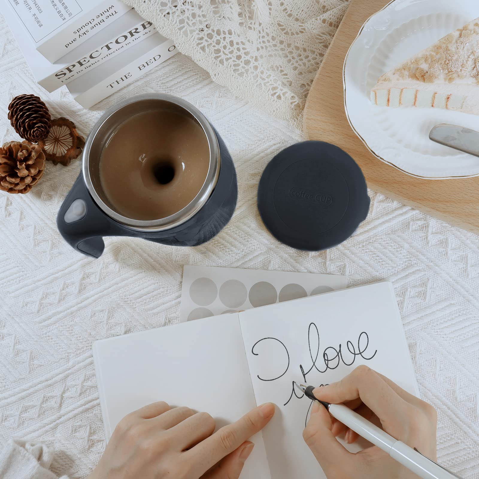 TXLOOK Taza acero inoxidable, cuerpo duradero para uso diario