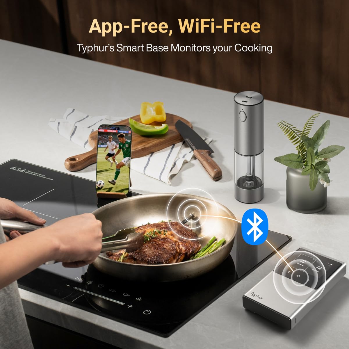 Typhur Sync Gen 2 Bluetooth 5.3 ofrece velocidad y penetración de señal.