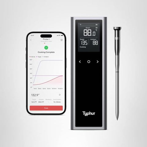 Typhur Sync One, control remoto vía app para monitorear desde cualquier lugar.
