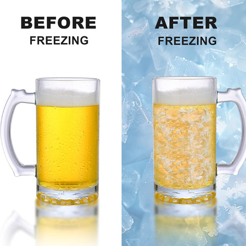 TYQG jarra de cerveza con diseño transparente para apreciar el color
