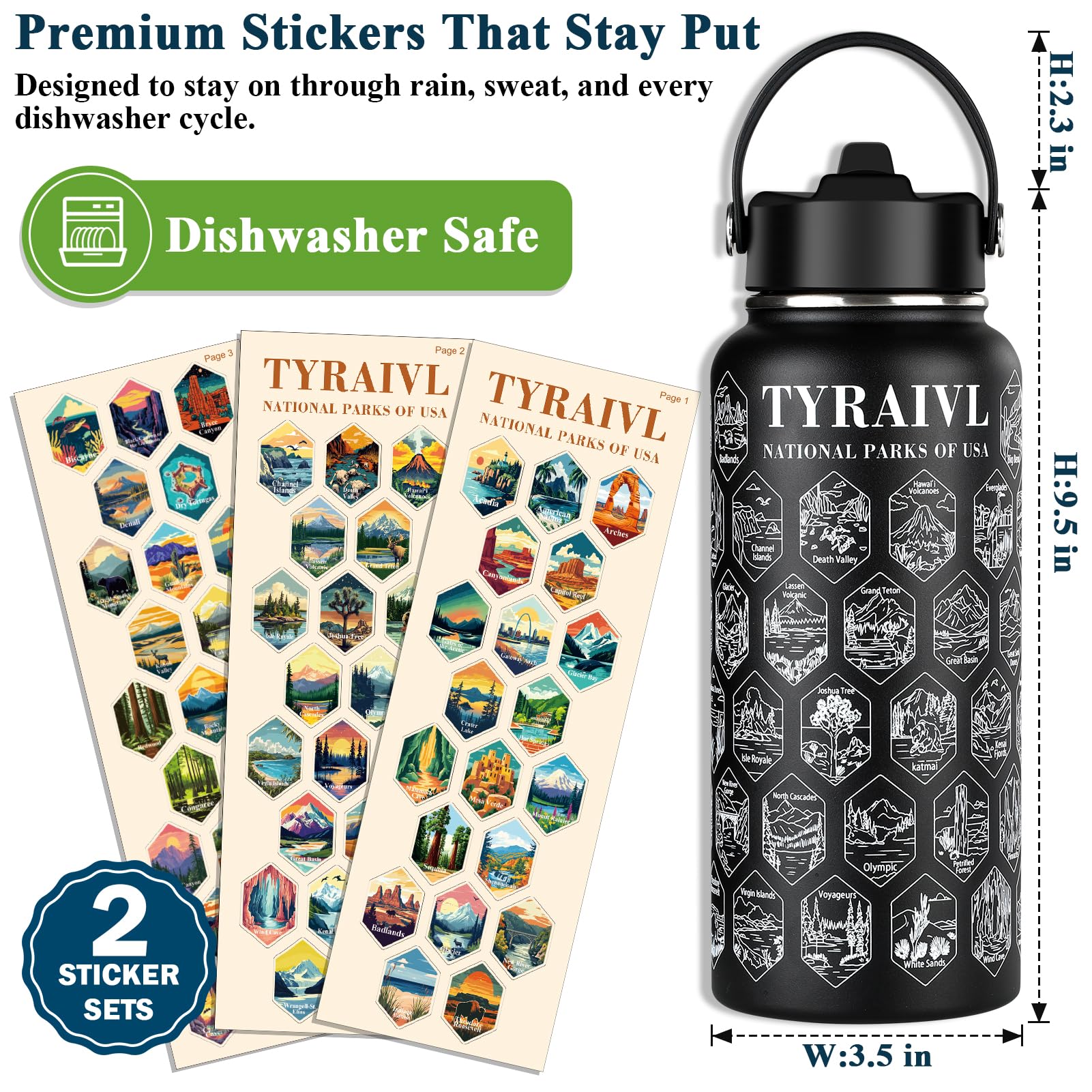 Tyraivl caja regalo elegante, perfecta para senderistas y amantes de la naturaleza.