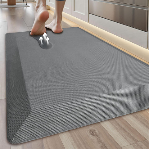 Tyrot alfombra anti-fatiga para cocina en gris, comodidad al cocinar