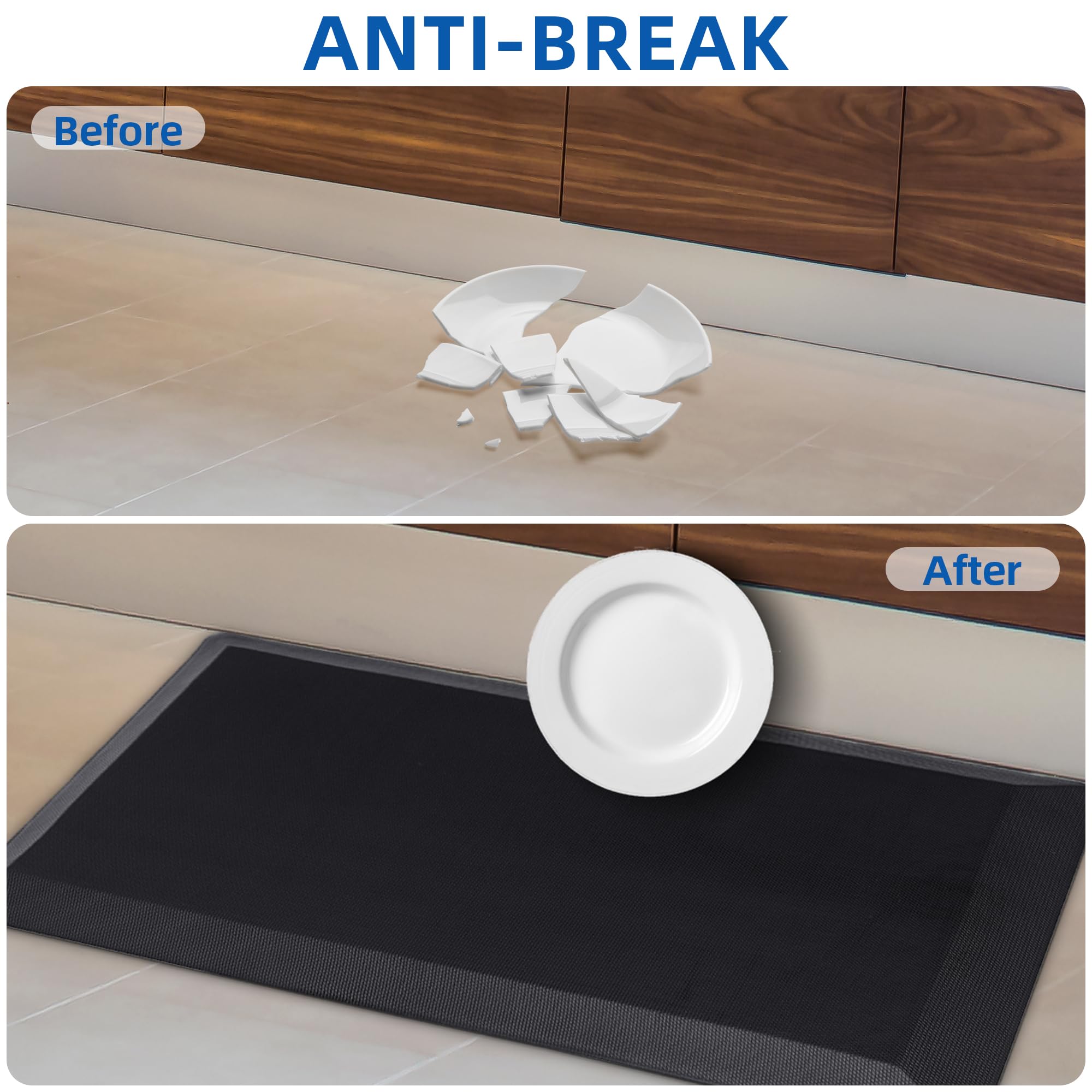 Tyrot alfombrilla antifatiga para cocina y sala, apoyo prolongado.