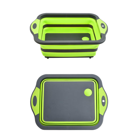 TYSSELY cubeta plegable para platos, ideal para camping y espacio reducido.