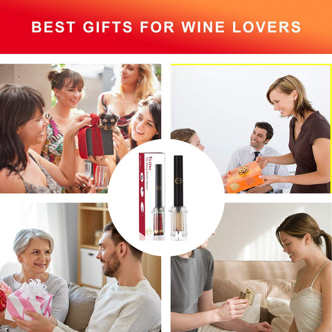 Tyzine compatible con todo tipo de botellas de vino.