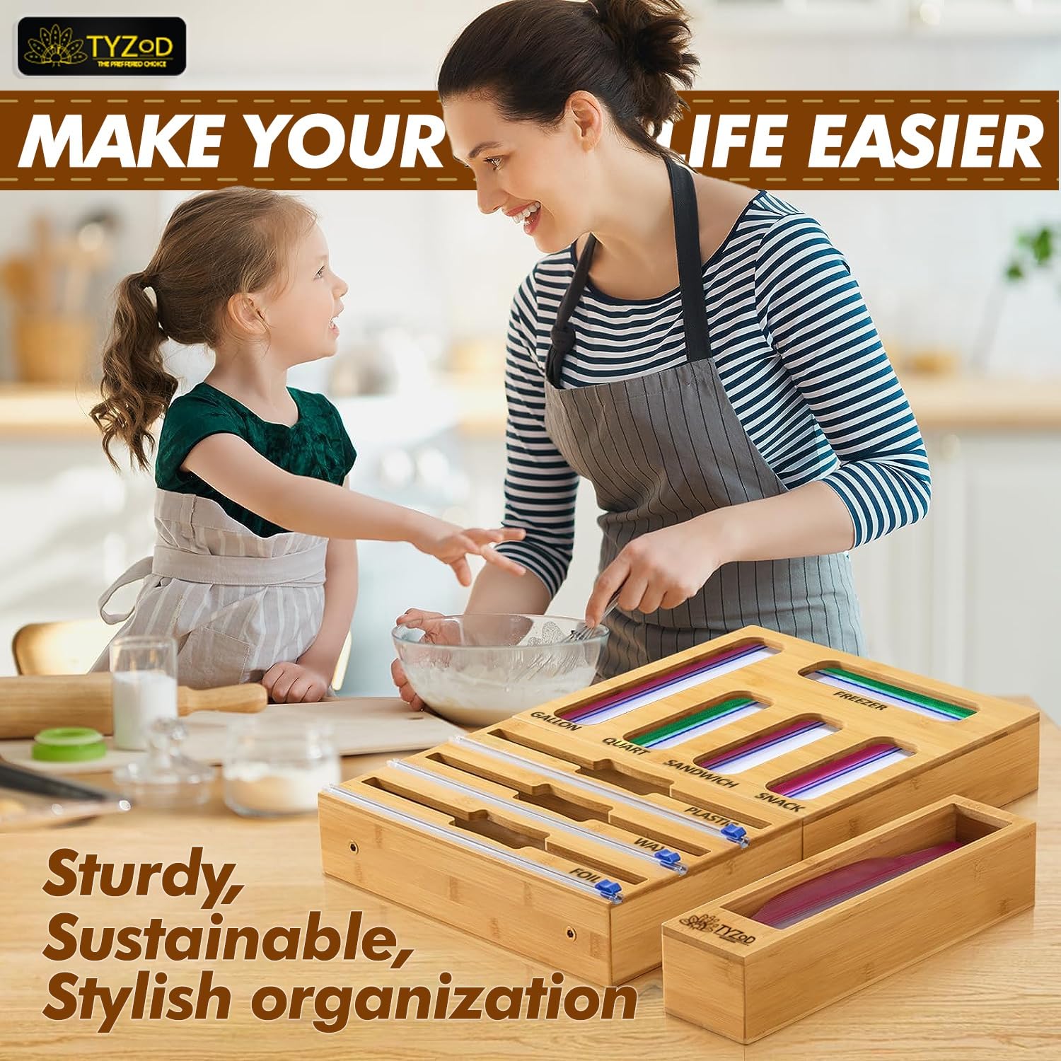 TYZOD conjunto-cocina-organizacion simplifica almacenamiento diario