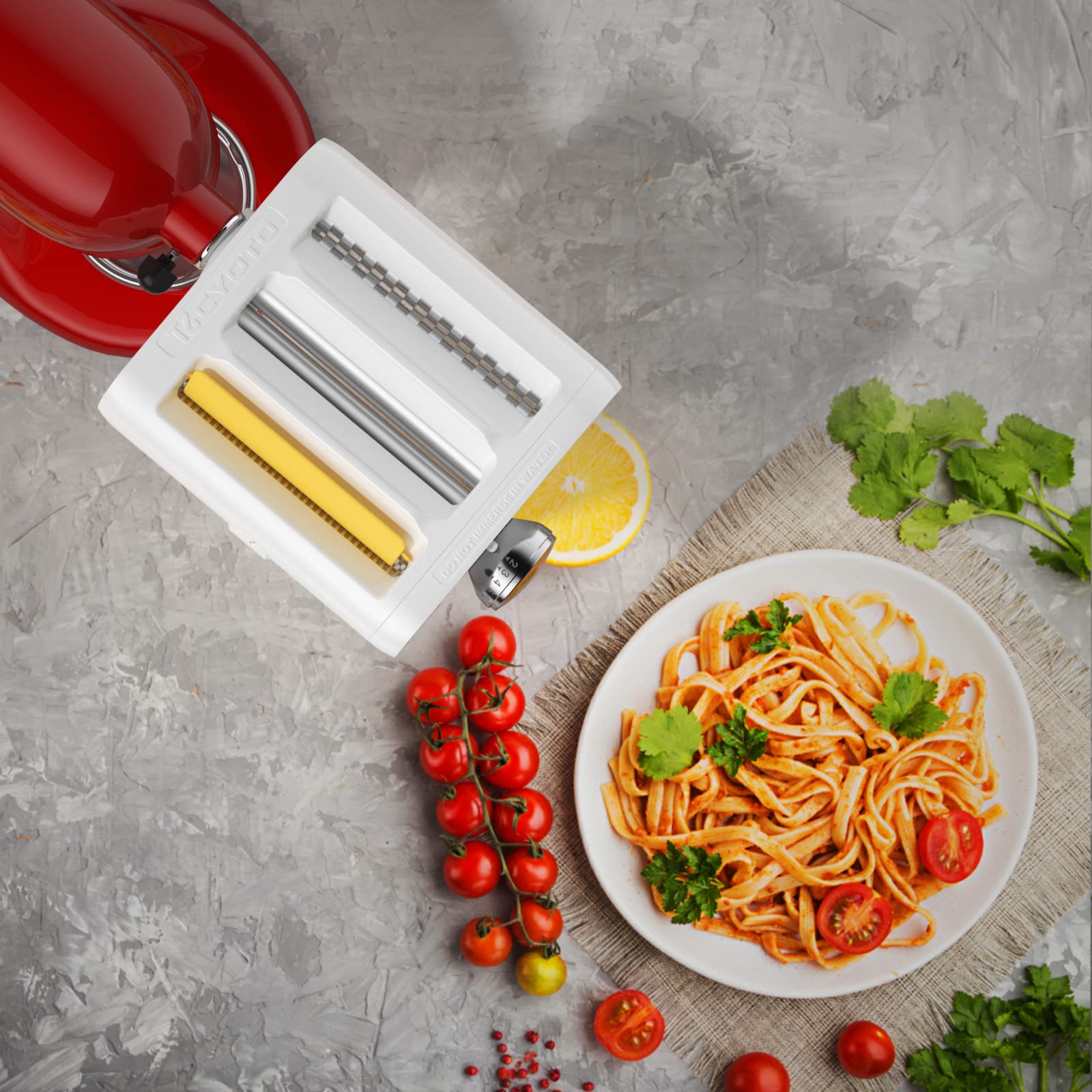 TZCYOTO Pasta Maker materiales SUS304 para durabilidad y seguridad alimentaria