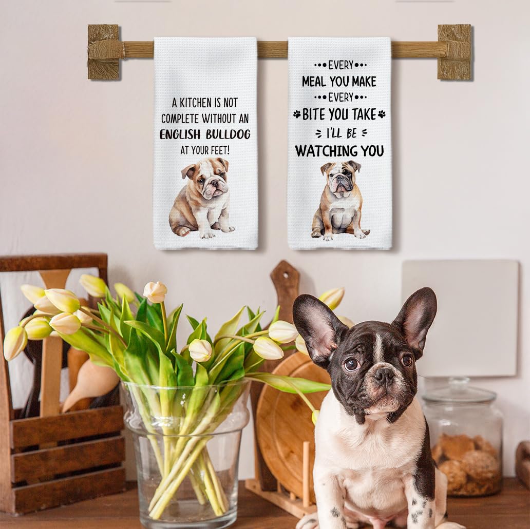 Detalle decorativo para la cocina con bulldog inglés de Tzhim, ideal para festividades