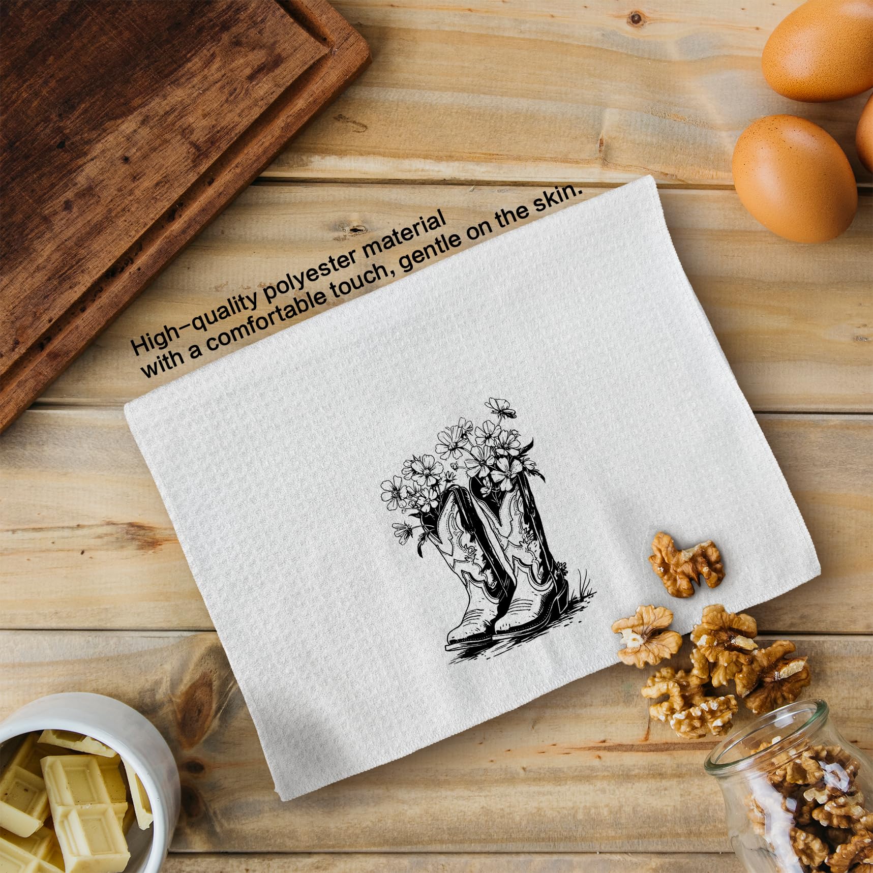 Toallas Tzhim decoración del hogar, estilo vaquero ranchero para cocina.