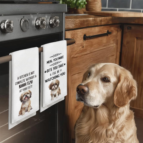 Toallas Tzhim para la cocina con estampado navideño, regalo práctico.